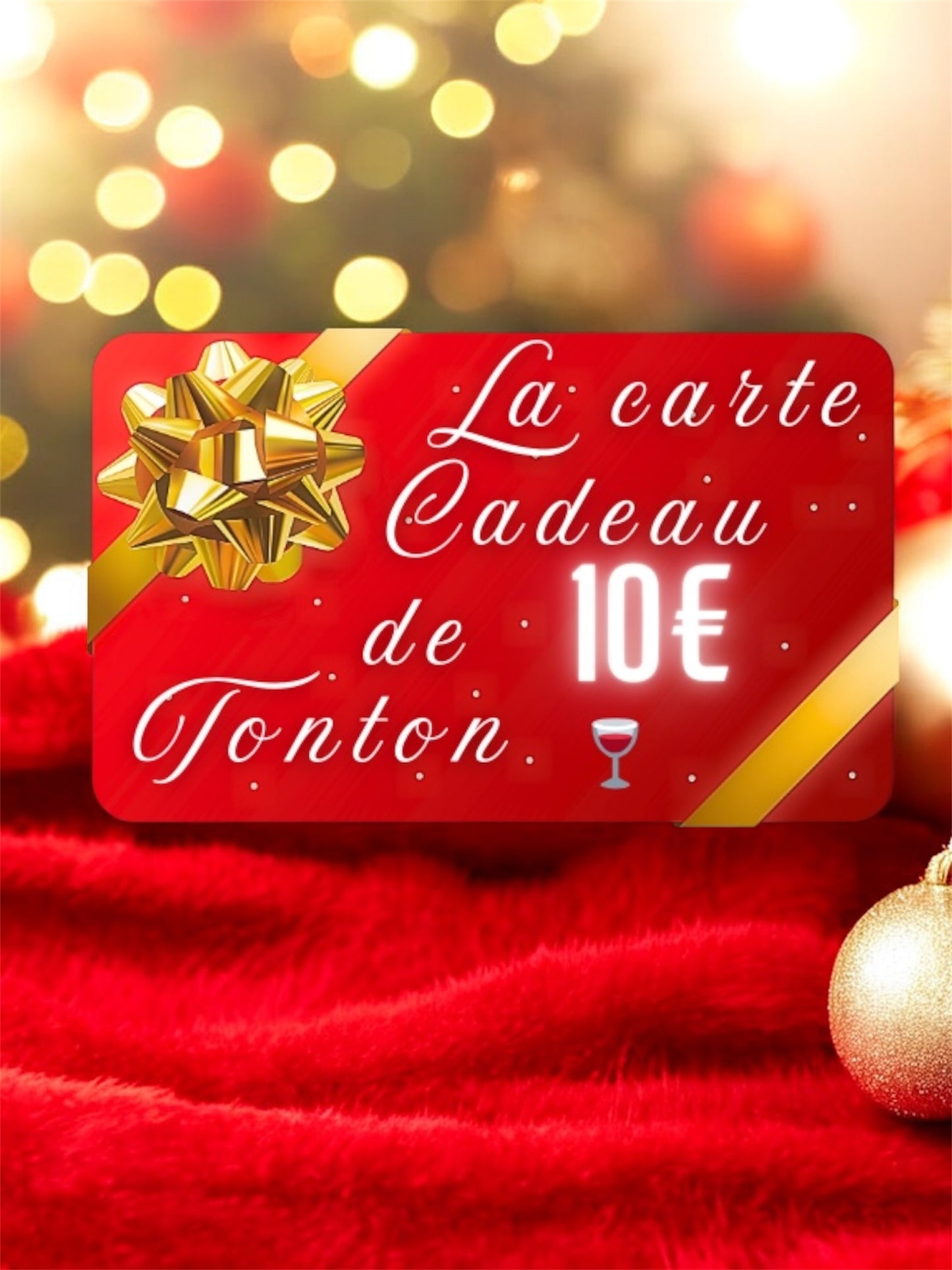 " Pas d'inspi ? Pas de problème. La carte cadeau Tonton, c'est le move parfait.😏🍷 " - TONTON DE L'APERO