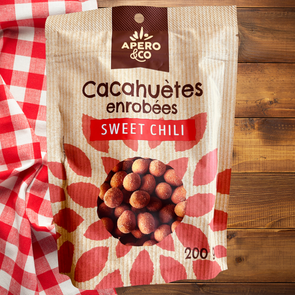 CacahuĂštes EnrobĂ©es Sweet Chili đ„ - TONTON DE L'APERO