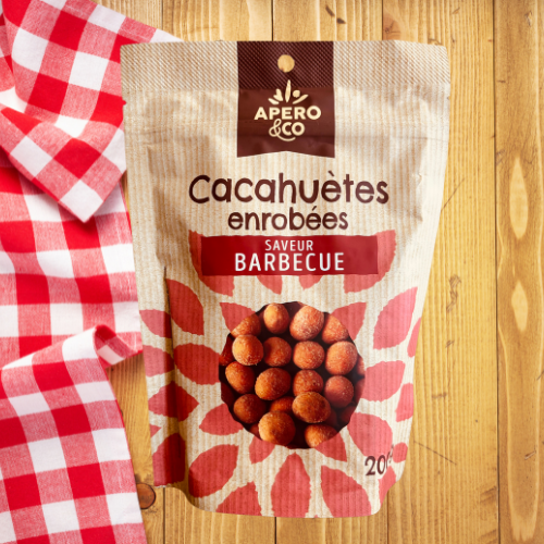 CacahuĂštes EnrobĂ©es Saveur Barbecue đ„© - TONTON DE L'APERO