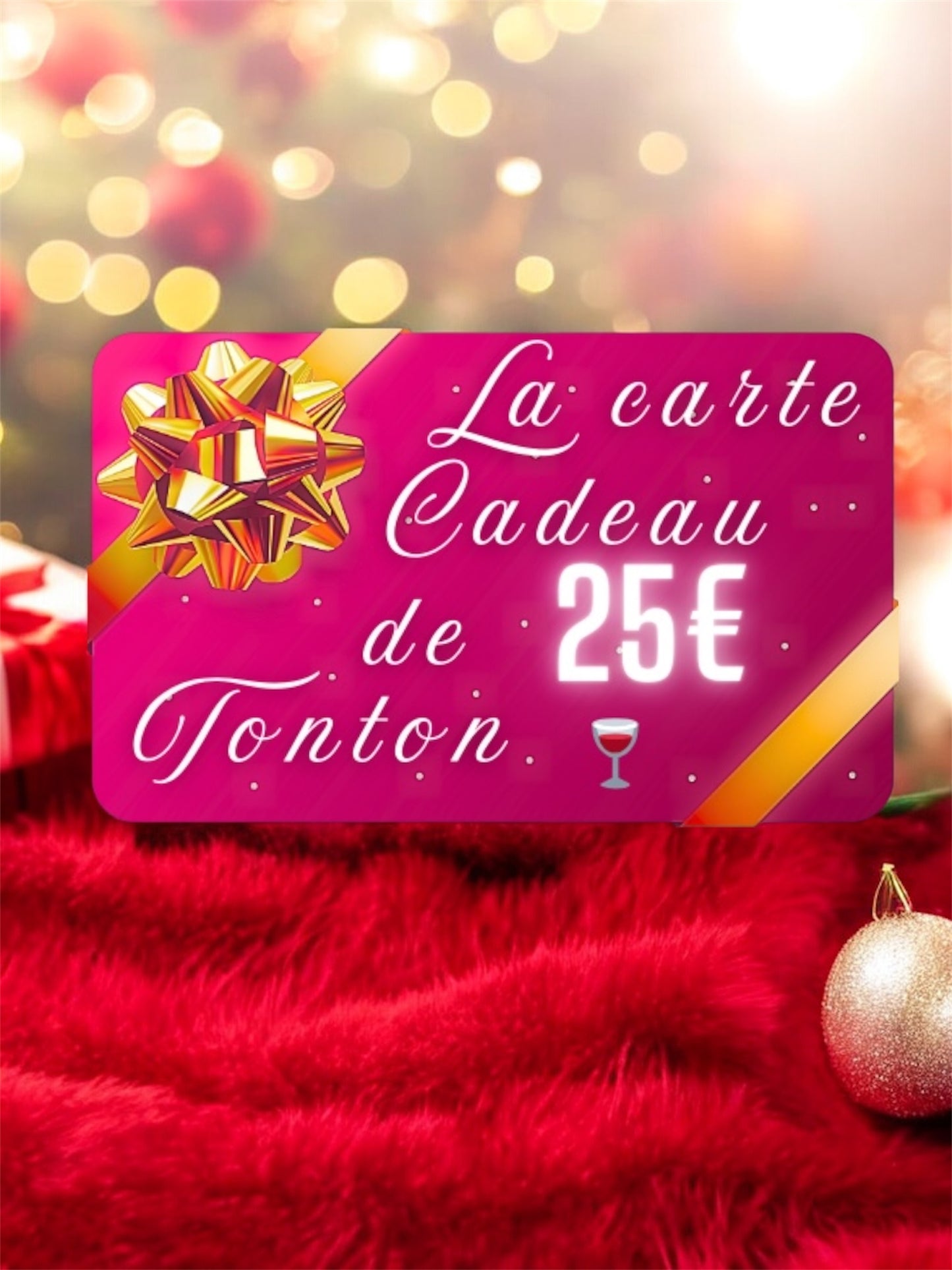 " Pas d'inspi ? Pas de problème. La carte cadeau Tonton, c'est le move parfait.😏🍷 " - TONTON DE L'APERO