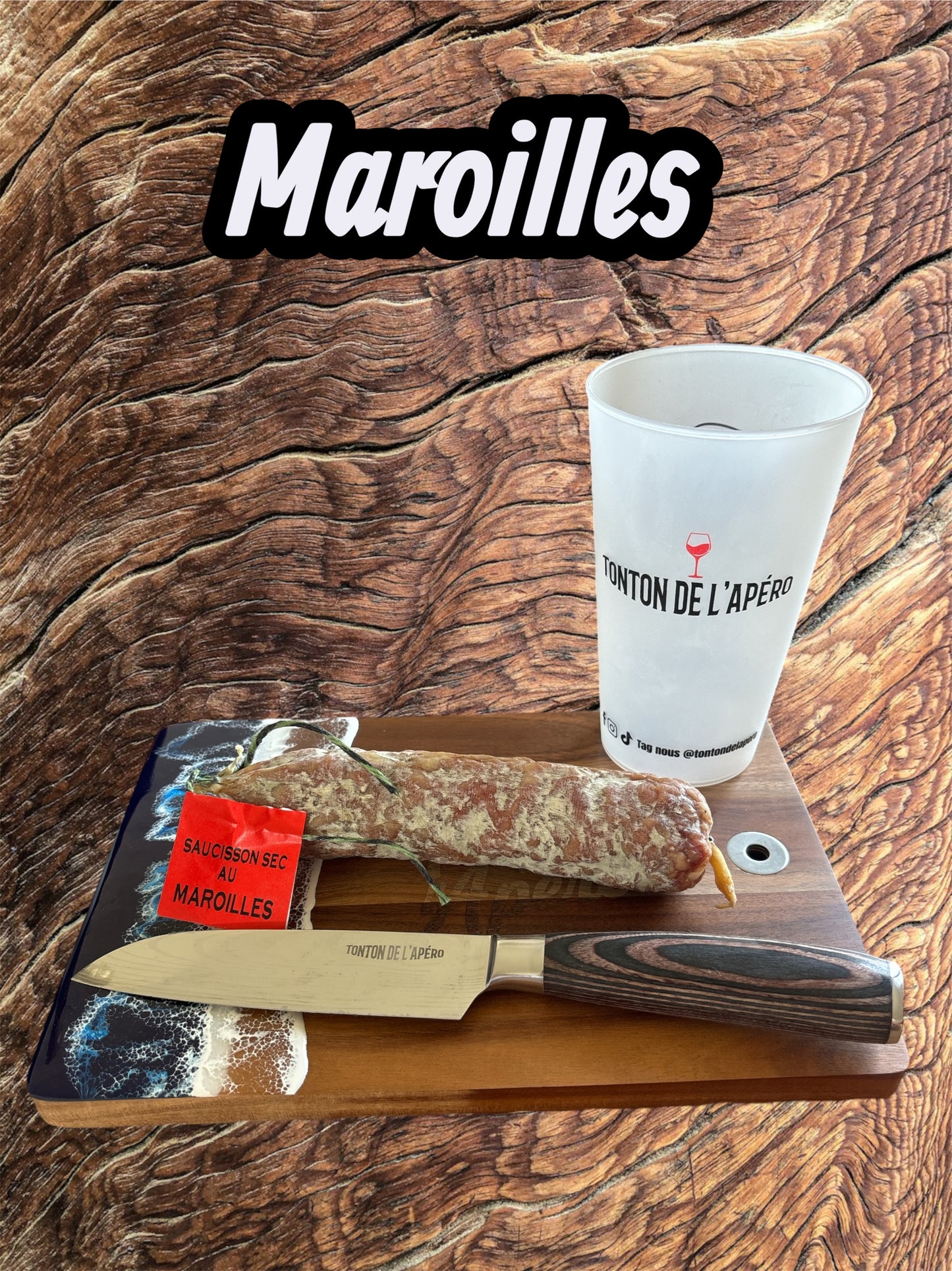 Saucisson Maroilles đ§ - TONTON DE L'APERO