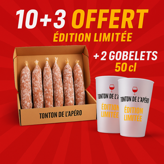 🔪 Box 10 Saucissons + 3 Offert 🎁