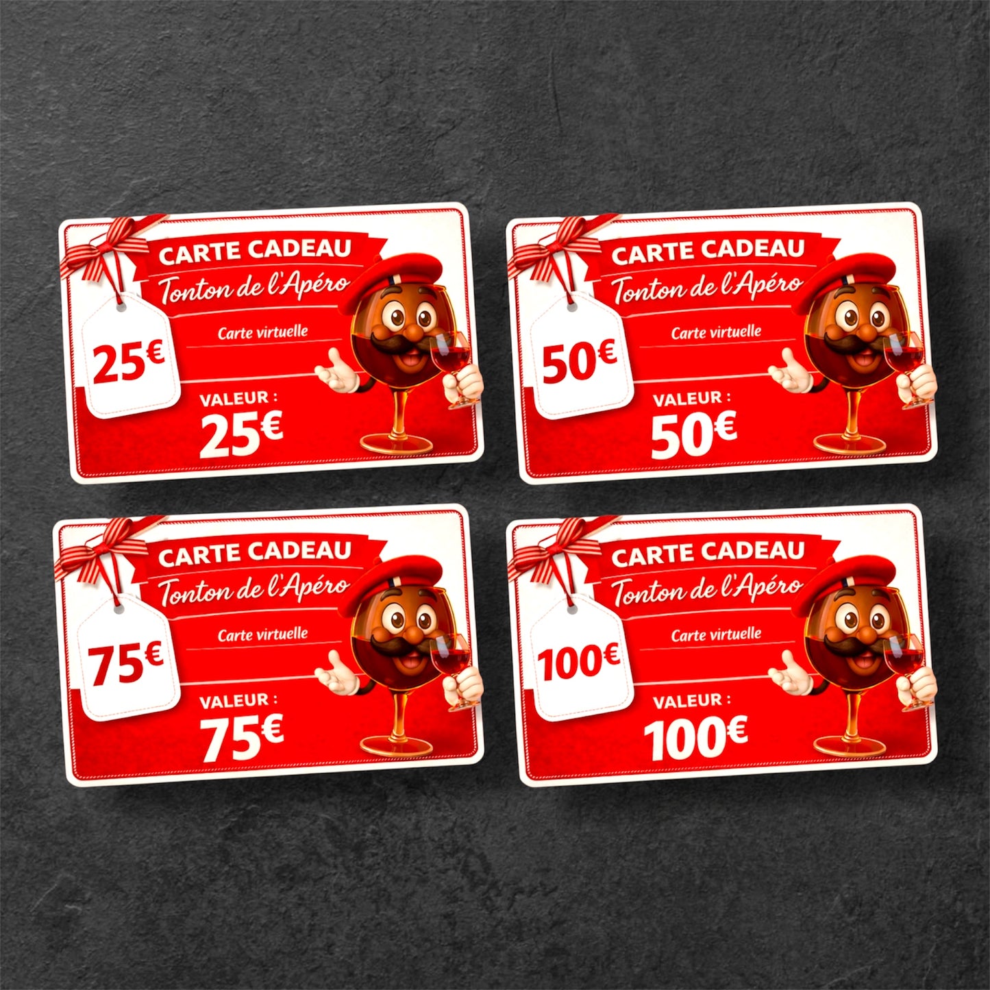 Carte cadeaux virtuelle - TONTON DE L'APERO