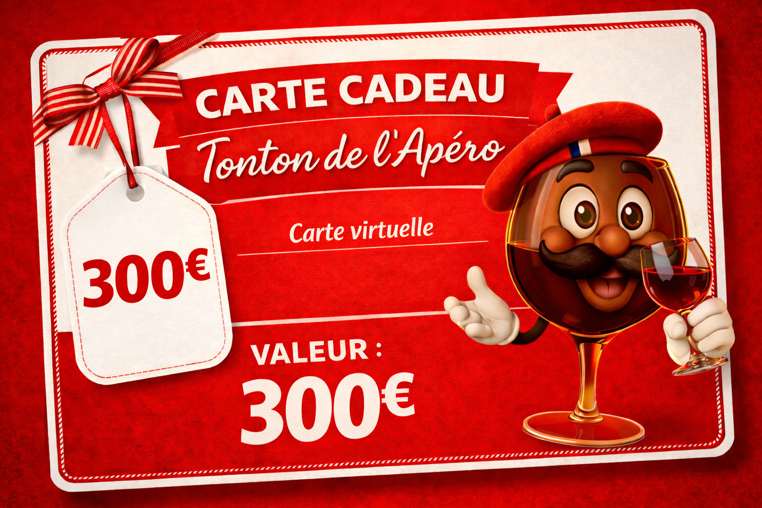 Carte cadeaux virtuelle - TONTON DE L'APERO