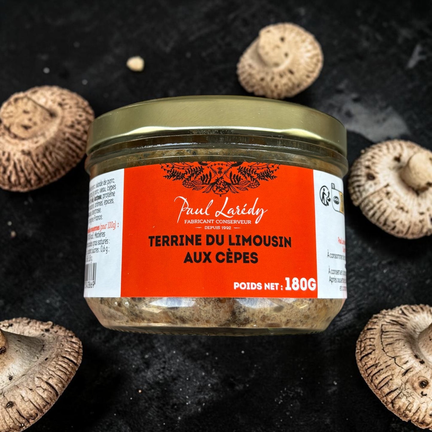 Terrine du limousin aux cepes ( 180g )