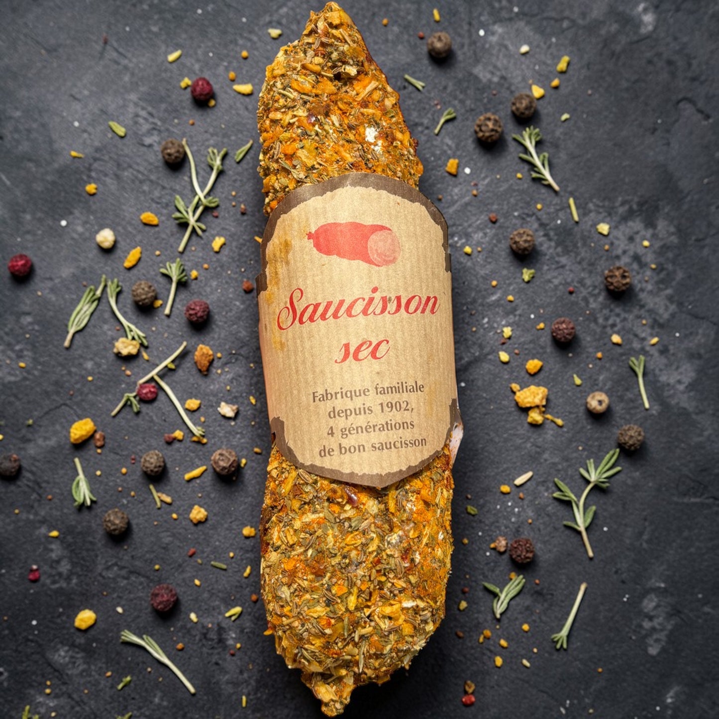 Saucisson aux herbe provençale - TONTON DE L'APERO