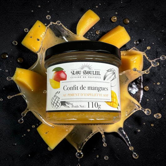 Confit de Mangues au Piment d'Espelette AOP (110g) - TONTON DE L'APERO