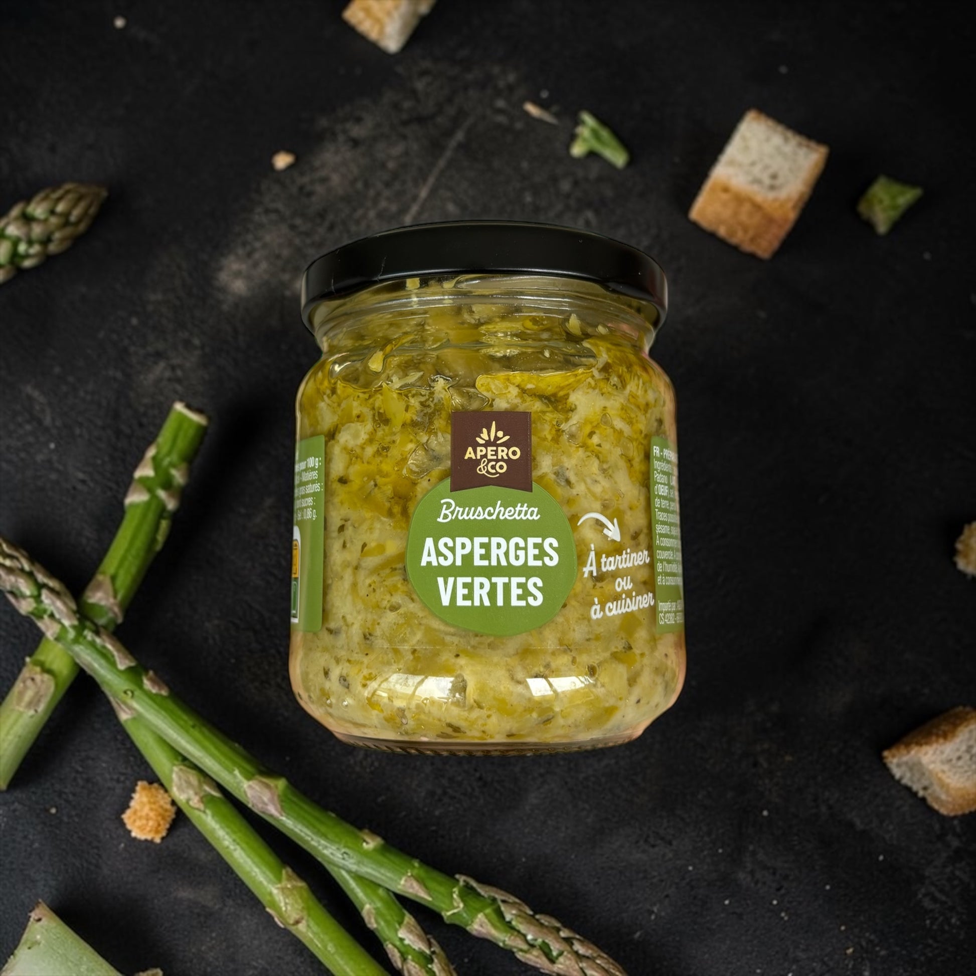 Tartinade Bruschetta asperges vertes (190g) - TONTON DE L'APERO