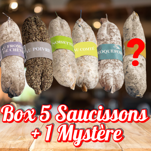 🧀 Box 5 Saucissons + 1 Offert 🎁 - TONTON DE L'APERO