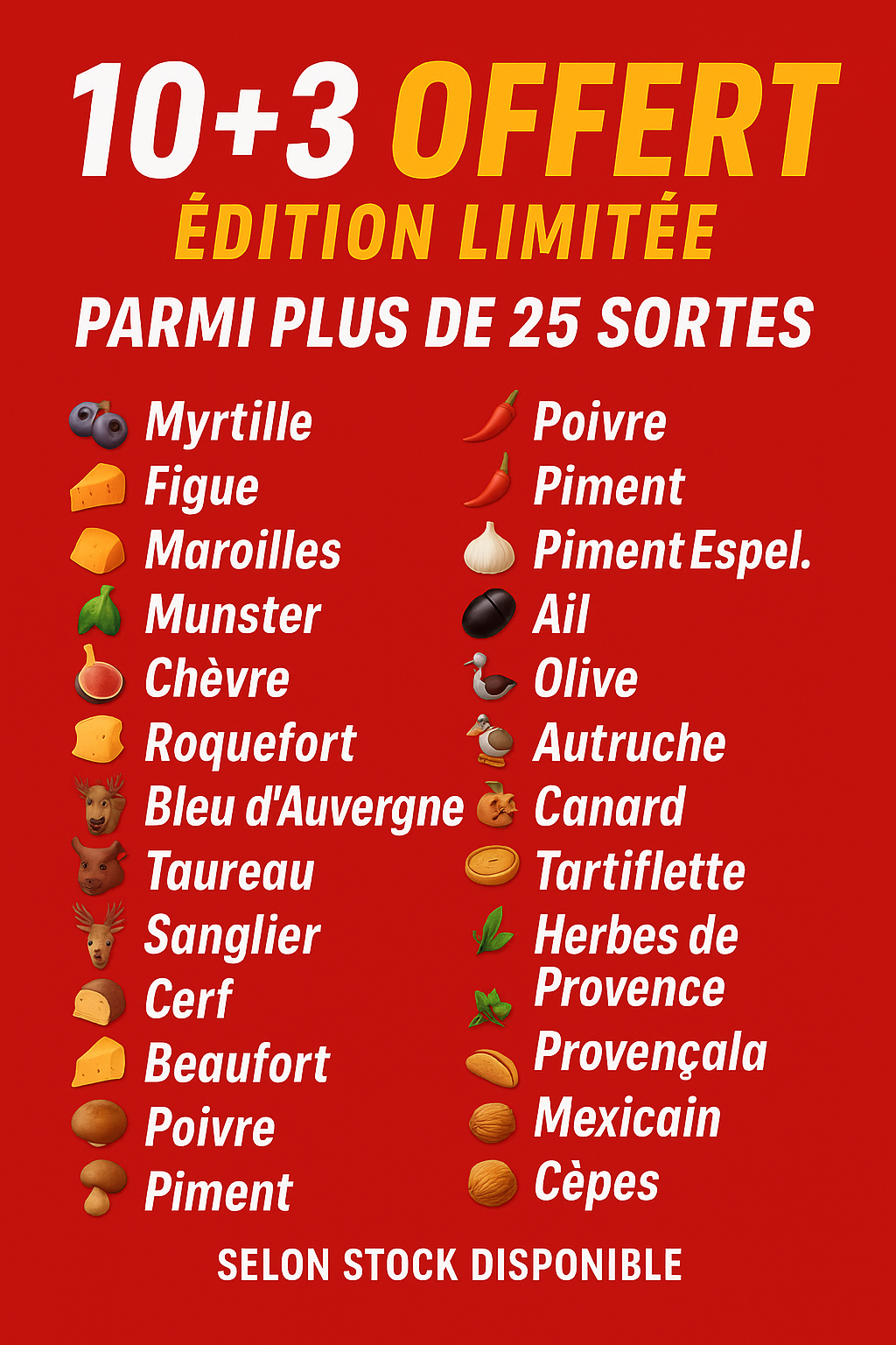 🔪 Box 10 Saucissons + 3 Offert 🎁