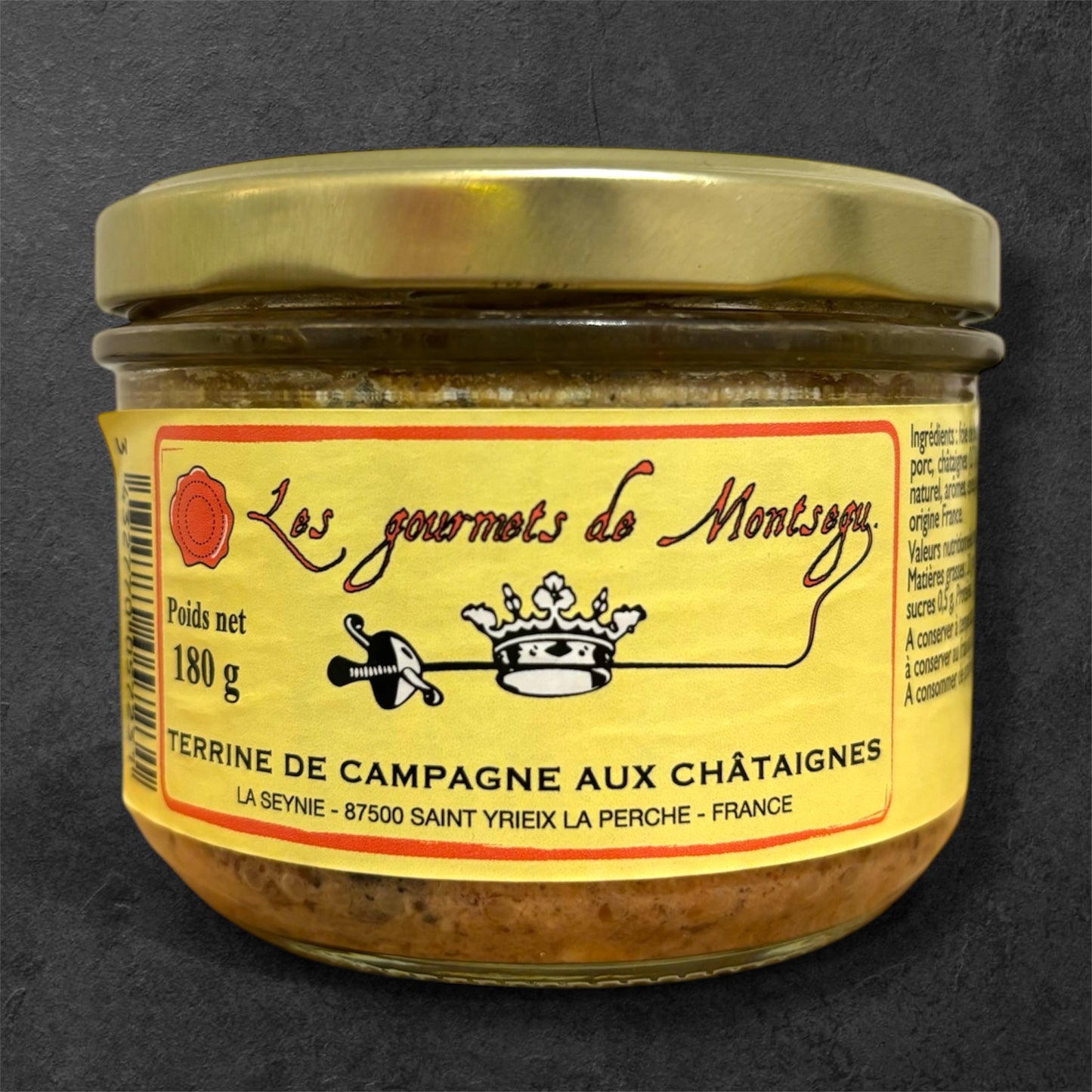 Terrine de campagne aux châtaigne